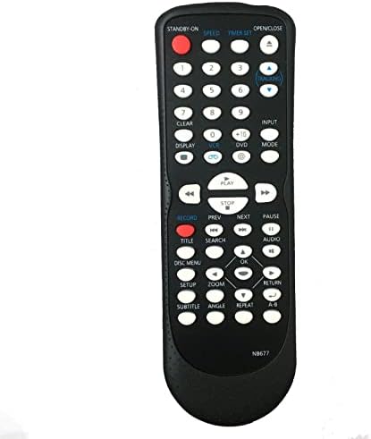 Replacement Remote Control for Magnavox DVD Player NB677 NB677UD RDV220MW9 DV220MW9B DV220FX4 DVD3315V