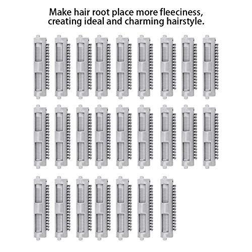 25 יחידות שיער סלסול מוטות, פלסטיק קר גלי מוט רולים קליפים מסלסל מהדק סלסול מוט שיער סטיילינג שיער
