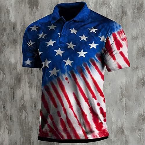 חולצות פולו דגל אמריקאי אמריקני פטריוטי 4 ביולי חולצות T