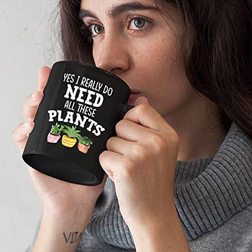 כן אני באמת צריך כל אלה צמחים קפה ספלי לגברים נשים - חידוש צמח מאהב ספל צמח בית תה כוס עבור גננים צמח אוהבי-אישית