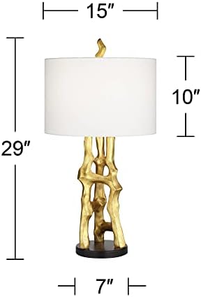 פוסיני אירו עיצוב אורגני מודרני שולחן מנורת 29 גבוה זהב פיסול לבן בד תוף צל דקור לסלון משפחה חדר שינה