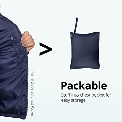 קיצוני Outlook Peak Puffer אפוד - אפוד הלבשה חיצונית קלה של גברים - אטום אטום לרוח ומרופד דוחה מים לגברים