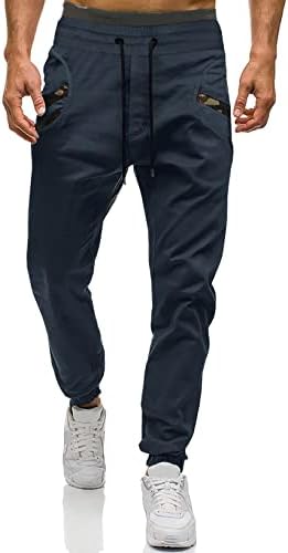 מכנסי ג'וג'רס אופנה לגברים של JMierr - מכנסי כותנה מזדמנים של מכנסי כותנה מכנסיים מכנסי טרנינג
