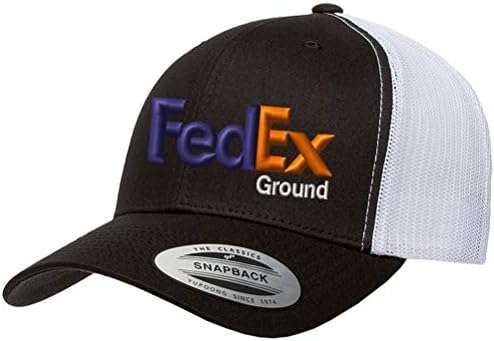 מכסה קרקע פדקס בהתאמה אישית כובע עקומת כתום סגול כובע Snapback