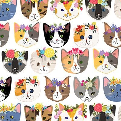 מסיבת פיצוצים מתנה לעטוף-היפי קיטי חתולים מתנת גלישת נייר רול