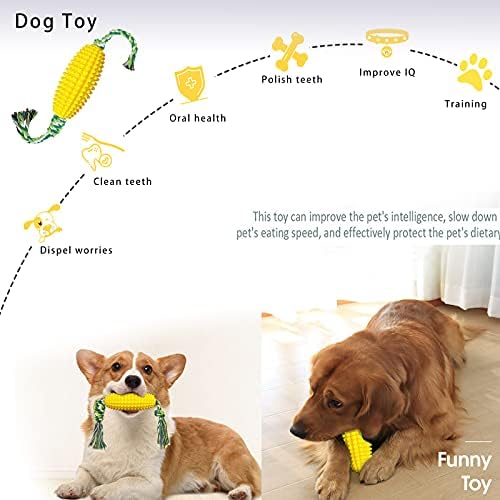 Shingoql גור לועס צעצוע כלב תירס מברשת שיניים ניקוי אינטראקטיבי צעצועים בקיעת שיניים צעצועים