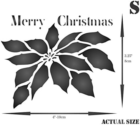 חג המולד חלבלוב סטנסיל-חג המולד עלה סטנסילים עבור ציור תבנית עבור כרטיסים או קישוטים