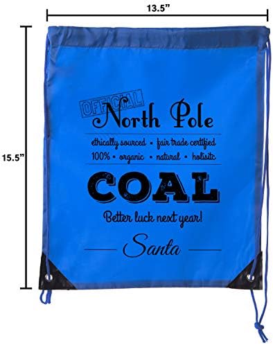 תיק פחם פחם רשמי של צפון קוטב, תרמיל לחג המולד, שקיות מתנה של סנטה!