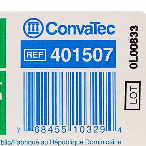 CONVATEC 401507 NATURA 10 כיס ניקוז דו חלקים עם לוח נוחות דו צדדי, קליפ זנב, אטום, אוגן 1-3/4,