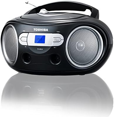 Toshiba ty-crs9 Boombox CD נייד עם קלט סטריאו AM/FM ו- AUX