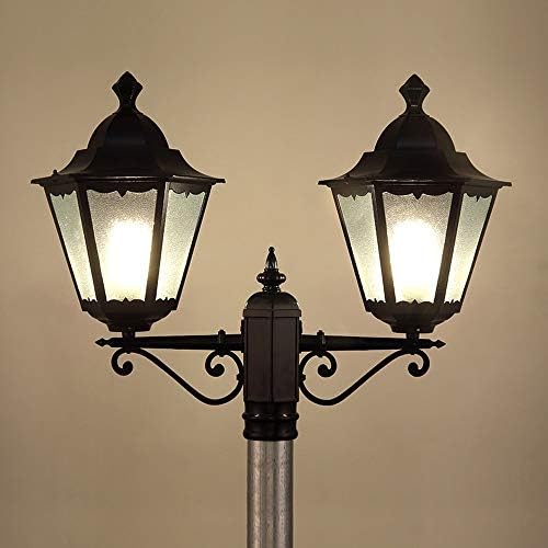 Gjcqzq אורות נתיב אורות LED אור חיצוני עיצוב אירופאי קהילה נוף אור נוף קוטב גבוה פנס עתיק פטיו חיצוני מנורה
