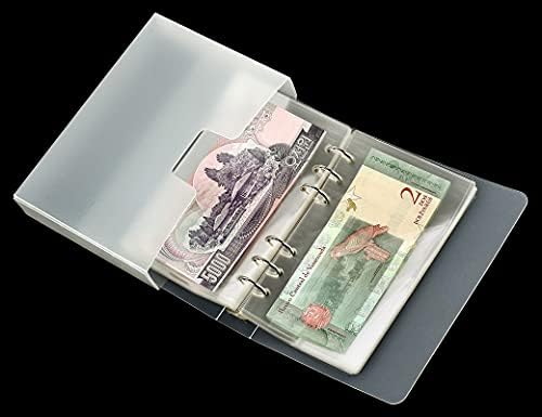 אטונסון נייד 100 כיס דולר ביל מחזיקי עבור אספנים נייר כסף מטבע אחסון אלבום מחזיק אוסף ספר שטר