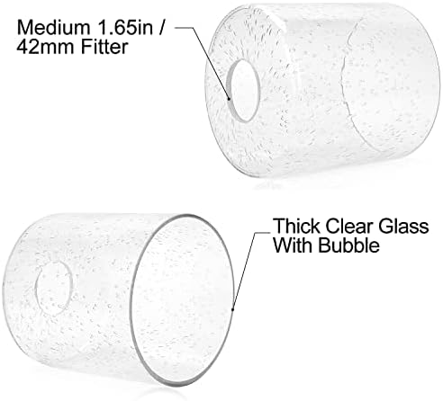זרע זכוכית צל צילינדר זכוכית מנורת צל החלפת זכוכית צל