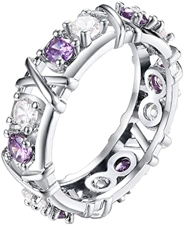 2023 טבעת משובצת זירקון חדשה אירופה ואמריקה נשות יהלום מלא טבעת טבעת אופנה תכשיטים יהלומים טבעות