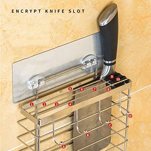 סכין מטבח מדף חותך אחסון מתלה ביתי סכין קיר הרכבה אגרוף-משלוח רב-פונקציה מנות סכין בלוקים