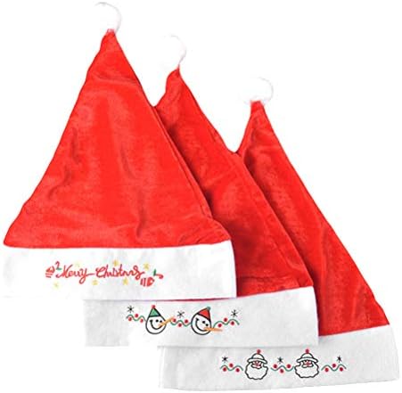 עבאודם 3 יחידות חג המולד כובעי קטיפה חג המולד להתלבש כובעי פסטיבל קישוטי אספקת משמש כדי לחגוג את חג המולד