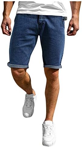 מכנסיים קצרים לגברים של YMOSRH כושר מזדמן בקיץ פיתוח גוף בכיסים מוצקים מכנסי ספורט מכנסיים לגברים