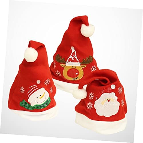 נוליטוי 6 יחידות מסיבת כובע סנטה כובעי חם חג המולד כובע חג המולד כובע למבוגרים מסיבת חג טובות חג המולד