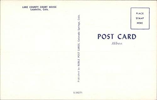 לייק קאונטי בית המשפט לידוויל, קולורדו שיתוף המקורי גלוית וינטג