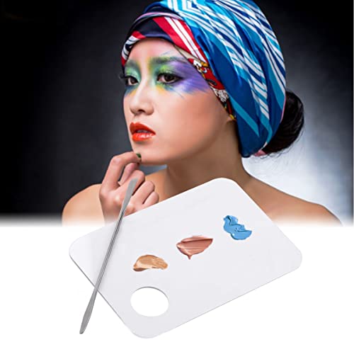 אקריליק קוסמטי צבעים איפור, 2 חבילה איפור ערבוב צבעים, קרן צבעים עם מרית כלי עבור נייל אמנות צלליות