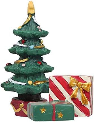 קישוט אקווריום לחג המולד של פופטפופ, עץ חג המולד שרף יצירתי אורנמנט דגים קישוט טנק סדרת חג המולד