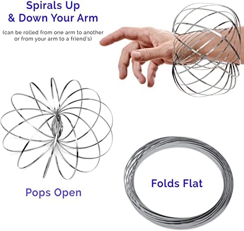 טבעת זרימה טבעת קינטית צעצוע קינטי טבעת פיסול 3D