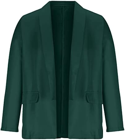 אופנה שרוול ארוך עבודה עסקית חליפות מזדמנים מעילי נשים מעילי בלייזר קדמיים פתוחים קדמיים קדומים צווארון