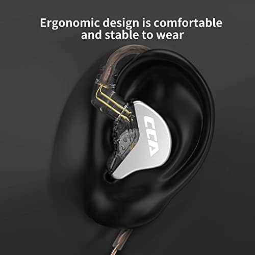 Kinboofi CCA CRA בצג אוזניים סרעפת 10 ממ עם עיצוב כבלים ניתוק של 2 סיכות, צליל ברור ואוזניות קוויות