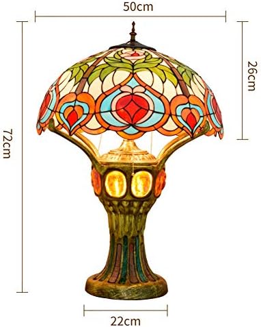 מנורת שולחן עתיק של טיפאני טיפאני מנורת שולחן זכוכית אפרסק סלון גדול, בר חדר שינה, לובי קדמי