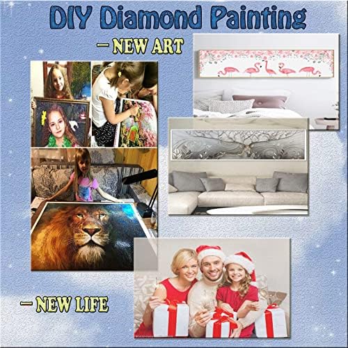 ערכות ציור יהלומים למבוגרים, Forest Hill Diamond Art ילדים מתחילים DIY 5D צבע לפי מספרים, מקדח