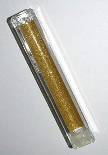 איסוף מגמות יהודיקה מזוזה מארז צינור פלסטיק זהב נוצץ סגור גב 10 סמ