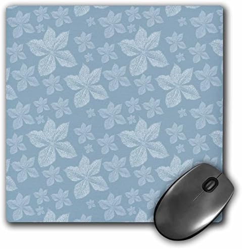 פרחי קלמטיס כחולים 3DROSE - כרית עכבר, 8 על 8 אינץ '