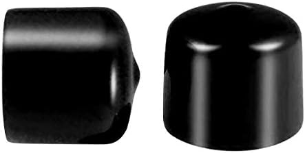 בורג חוט הגנת שרוול גומי עגול צינור בורג כובע כיסוי ידידותית לסביבה שחור 25 ממ מזהה 20 יחידות