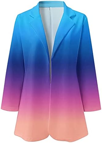 בלייזר שרוול ארוך בלייזר פותח קדמי קרדיגן ז'קט אופנה מעילי אימון מזדמנים מעיל מעיל ספורט עסקי