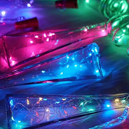 אורות בקבוקים 12 חבילות 20 נוריות LED אורות פקק לבקבוקי יין פיה מופעלת על סוללה אורות מיתרים למסיבת