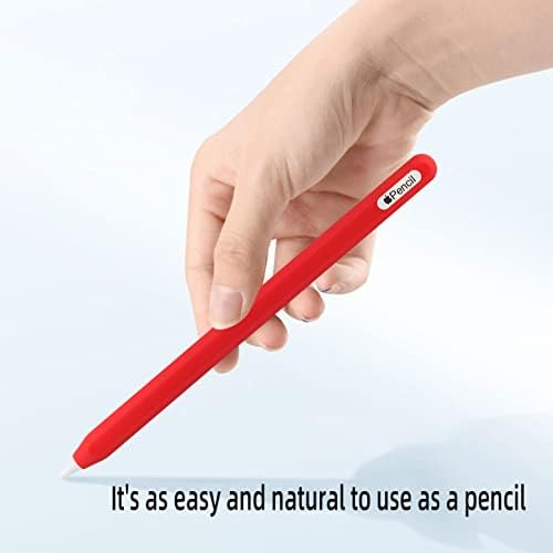 כיסוי עור סיליקון דק במיוחד תואם לעיפרון תפוחים שני, מארז סיליקון מגן עבור iPad Pro 11 12.9 אינץ '2018 עפרון עפרון