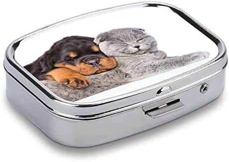 גלולת ארגונית תיבת חתול וכלב גלולת מיכל נייד יומי גלולת מקרה מחזיק רפואת תיבת אחסון 2. 2 * 1.6 אינץ