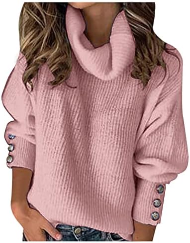 סוודרים נשים סוודר סוודר שרוול חזה משולש צווארון צעיף חם צווארון גבוה