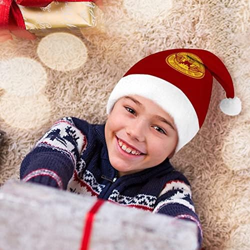 דגל של אטלנטה חג המולד סנטה כובע עבור אדום חג המולד כובע חג טובות חדש שנה חגיגי ספקי צד