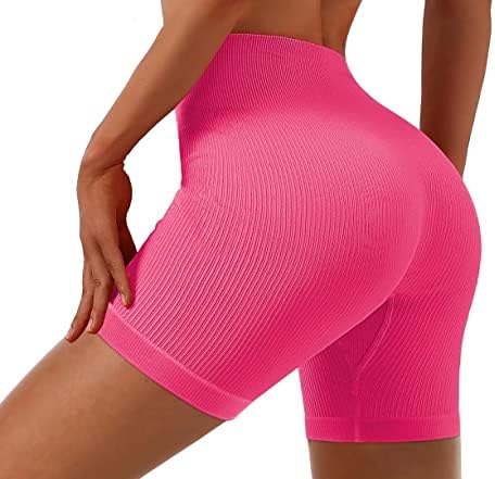 JZC נשים חוצה אימון מכנסיים קצרים מותניים גבוהים אופנוען שלל 6 מכנסיים קצרים בקרת בטן
