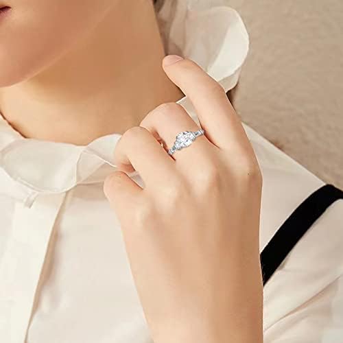 2023 חדש יהלומי זירקון טבעת לנשים תכשיטים פופולרי אביזרי תכשיטי סט נוער