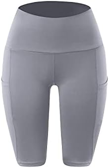 מכנסי יוגה מכנסיים של אתקיה הרמון כיסים אימונים רכים יוגה גבוהה לנשים רץ לבטן מכנסיים שליטה במכנסיים קצרים