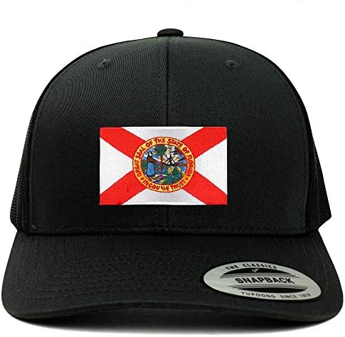 צבא דגל מדינת פלורידה חדש טלאים רקומים רטרו משאית כובע רשת