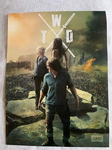 Walking Dead 18 x24 פוסטר טלוויזיה מקורי פרומו NYCC 2019 מהדורה מוגבלת דריל קרול מישון