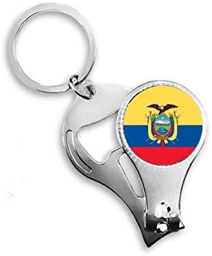 דגל לאומי אקוודור דרום אמריקה הקאנטרי ניפר ניפר טבעת מפתח בקבוקי שרשרת פתיחת בקבוקי קיצוץ