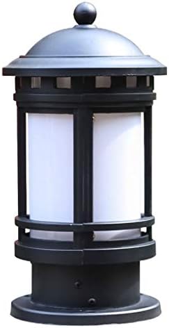 מנורה ראש עמודת צדיף וילה בסגנון אירופאי חיצוני מנורה מדשאה אטומה