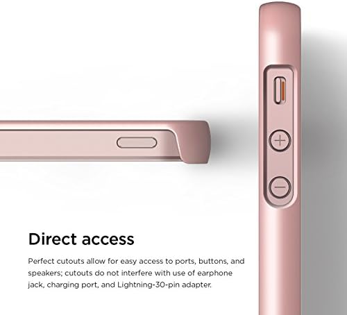 מארז iPhone SE, Elago® Slimfit עבור IPhone SE + HD Frine Screen Transe - אריזות קמעונאיות מלאות