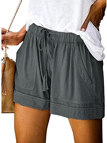מכנסיים קצרים של Niantie לנשים, מכנסיים קצרים אלסטיים מזדמנים של נשים המריצים מכנסי זיעה מודפסים
