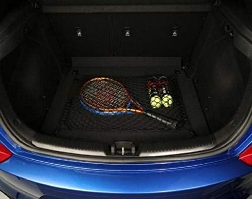 סגנון רצפה סגנון רכב אלסטי מטען מטען רשת ליונדאי אלנטרה GT 2013-2021 - מארגני תא מטען פרימיום ואחסון - רשת מזוודות