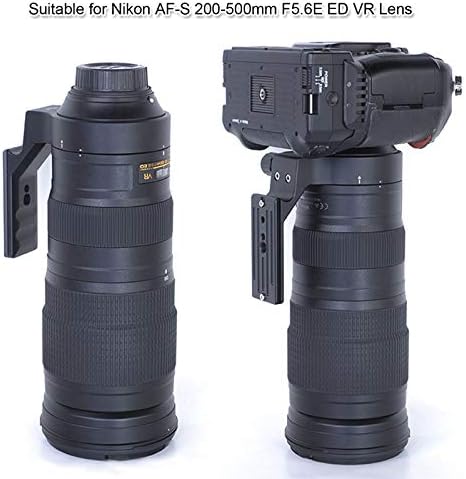 Ishoot Full Metal Trict Mount Mount to Nikon AF-S 200-500 ממ F5.6E ED VR עדשה, סוגר תמיכה בצווארון